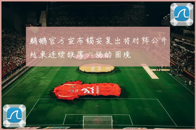 鹈鹕官方宣布锡安复出将对阵公牛结束连续缺席六场的困境
