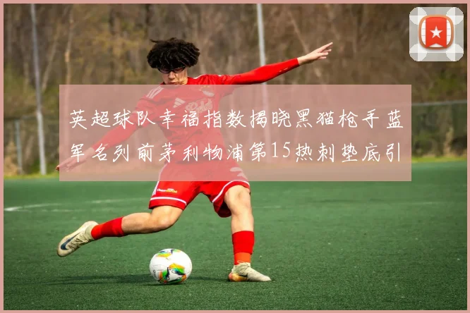 英超球队幸福指数揭晓黑猫枪手蓝军名列前茅利物浦第15热刺垫底引关注